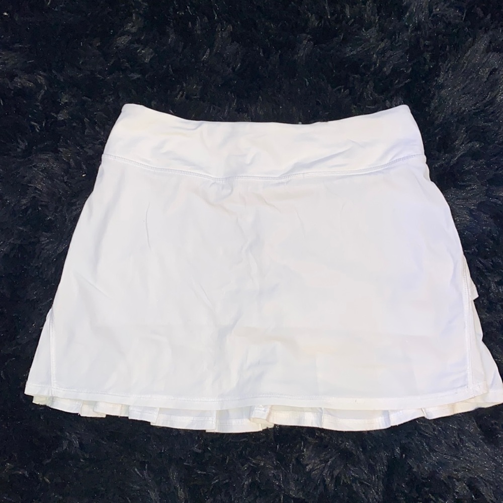 White Lulu Lemon golf skirt